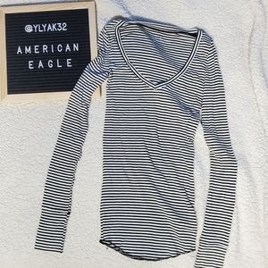 Fitted Striped Long Sleeve
